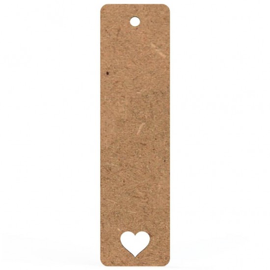 Semn Carte Blank 15x4 cm Inima Perforata