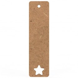 Semn Carte Blank 15x4 cm Stea Perforata