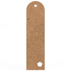 Semn Carte Blank 15x4 cm Rotunjit Floare Perforata Colt