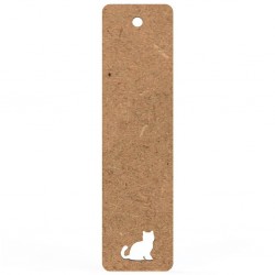 Semn Carte Blank 15x4 cm - Pisica Perforata