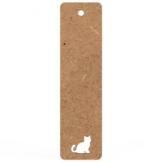 Semn Carte Blank 15x4 cm - Pisica Perforata
