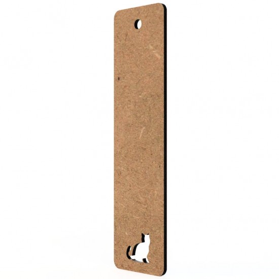 Semn Carte Blank 15x4 cm - Pisica Perforata