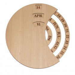 Calendar Perpetuu din Lemn