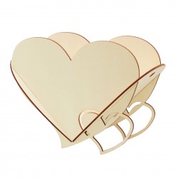 KIT DIY - Cosulet Din Lemn Inima - 30x16x23 cm