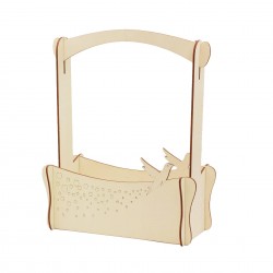 KIT DIY - Cosulet din Lemn Porumbel - 30x14x35 cm