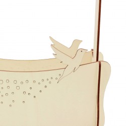 KIT DIY - Cosulet din Lemn Porumbel - 30x14x35 cm