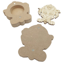 Cutie blank pentru Mot - Catelus Pompier - 11x9.5 cm Cutie blank pentru Mot - Catelus Pompier - 11x9.5 cm