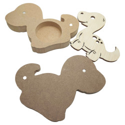 Cutie blank pentru Mot - Dinozaur - 13.5x12 cm