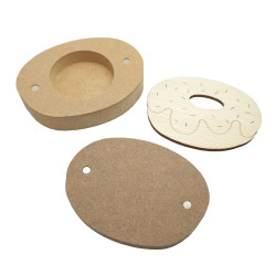 Cutie blank pentru Mot - Gogoasa- 10x7.5 cm