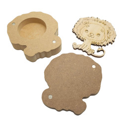 Cutie blank pentru Mot - Leut - 9.5x8.5 cm