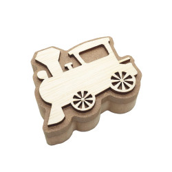 Cutie blank pentru Mot - Locomotiva - 10x8.5 cm