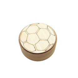 Cutie blank pentru Mot - Minge Fotbal - 7.5x7.5 cm