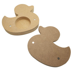 Cutie blank pentru Mot - Rata - 12x12 cm