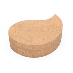 Cutie blank pentru Mot in forma de Mot - 12x9 cm