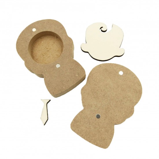 Cutie blank pentru Mot - Bebelus - 11x7.5 cm