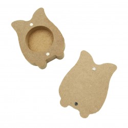 Cutie blank pentru Mot - Bufnita B3 - 10x7.5 cm Cutie blank pentru Mot - Bufnita B3 - 10x7.5 cm