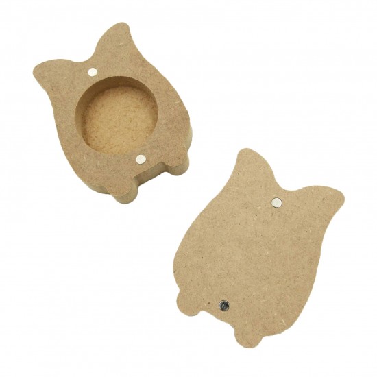 Cutie blank pentru Mot - Bufnita B3 - 10x7.5 cm