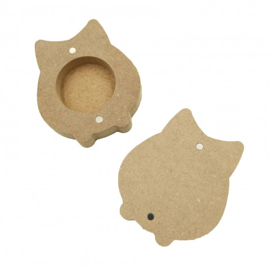 Cutie blank pentru Mot - Bufnita B1 - 10x8.5 cm