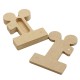 Cutie blank pentru Mot - Cifra 1 cu Urechi - 14x9.5 cm