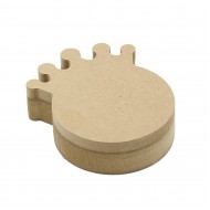 Cutie blank pentru Mot - Coronita - 9.5x8.5 cm