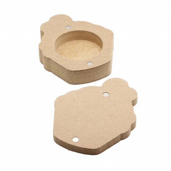 Cutie blank pentru Mot - Cupcake - 10x8 cm