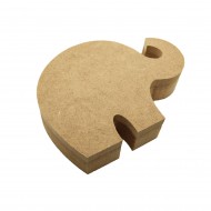 Cutie blank pentru Mot - Elefant - 12x9 cm