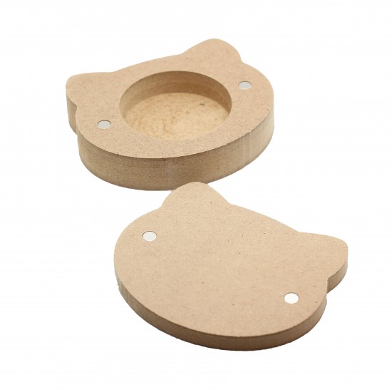 Cutie blank pentru Mot - Pisicuta - 9x7.5 cm