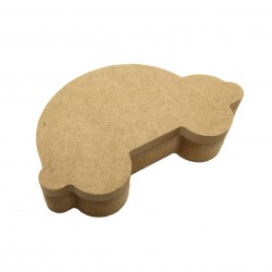 Cutie blank pentru Mot - Masinuta - 13x7.5 cm
