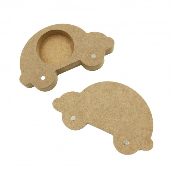 Cutie blank pentru Mot - Masinuta - 13x7.5 cm