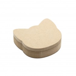 Cutie blank pentru Mot - Pisica - 9x8 cm