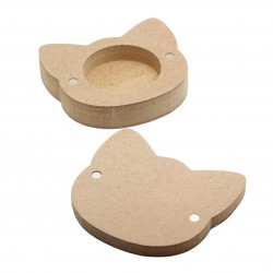 Cutie blank pentru Mot - Pisica - 9x8 cm