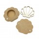 Cutie blank pentru Mot - Scoica - 9x8 cm
