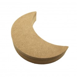 Cutie blank pentru Mot - Semiluna - 12x9 cm