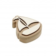 Cutie blank pentru Mot - Barcuta - 11x8.5 cm