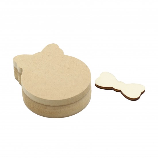 Cutie blank pentru Mot - Fundita - 9.5x7.5 cm Cutie blank pentru Mot - Fundita - 9.5x7.5 cm