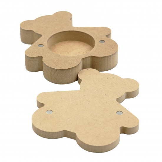 Cutie blank pentru Mot - Ursulet - 10x10 cm