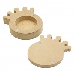 Cutie blank pentru Mot - Coronita - 9.5x8.5 cm Cutie blank pentru Mot - Coronita - 9.5x8.5 cm