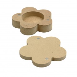 Cutie blank pentru Mot - Floricica - 9x9 cm Cutie blank pentru Mot - Floricica - 9x9 cm