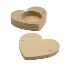 Cutie blank pentru Mot - Inima - 9x8 cm Cutie blank pentru Mot - Inima - 9x8 cm