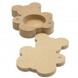 Cutie blank pentru Mot - Urs - 11.5x9 cm Cutie blank pentru Mot - Urs - 11.5x9 cm