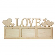 Rama Foto din Lemn - LOVE