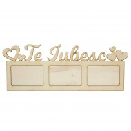 Rama Foto din Lemn - TE IUBESC