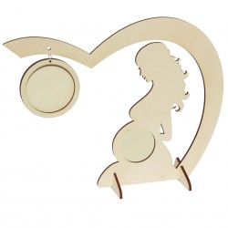 Rama Foto din Lemn dubla pentru Imagine Ecografie Rama Foto din Lemn dubla pentru Imagine Ecografie