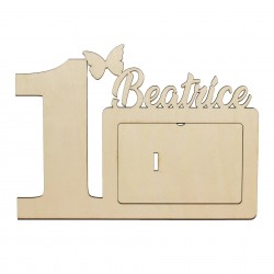 Rama Foto din Lemn 1 An cu Fluturas - Personalizata cu Nume - Blank Rama Foto din Lemn 1 An cu Fluturas - Personalizata cu Nume - Blank