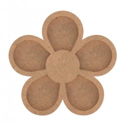 Forma cu Pocket din MDF pentru Muschi sau Licheni - Floare - 250x240x18 mm