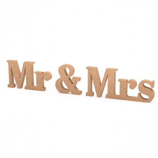 Cuvant Blank Mr & Mrs - Inaltime 10cm