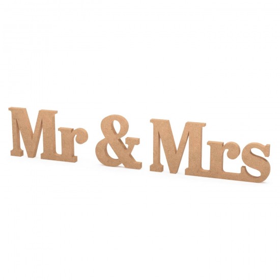 Cuvant Blank Mr & Mrs - Inaltime 15cm