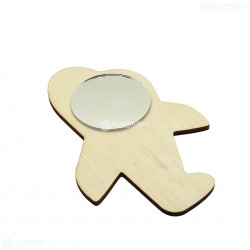 Oglinda Blank din Placaj - Avion - 13.5x9 cm