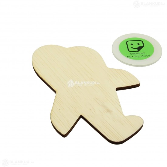 Oglinda Blank din Placaj - Avion - 13.5x9 cm