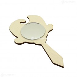 Oglinda Blank din Placaj - Bebelus - 15x9 cm